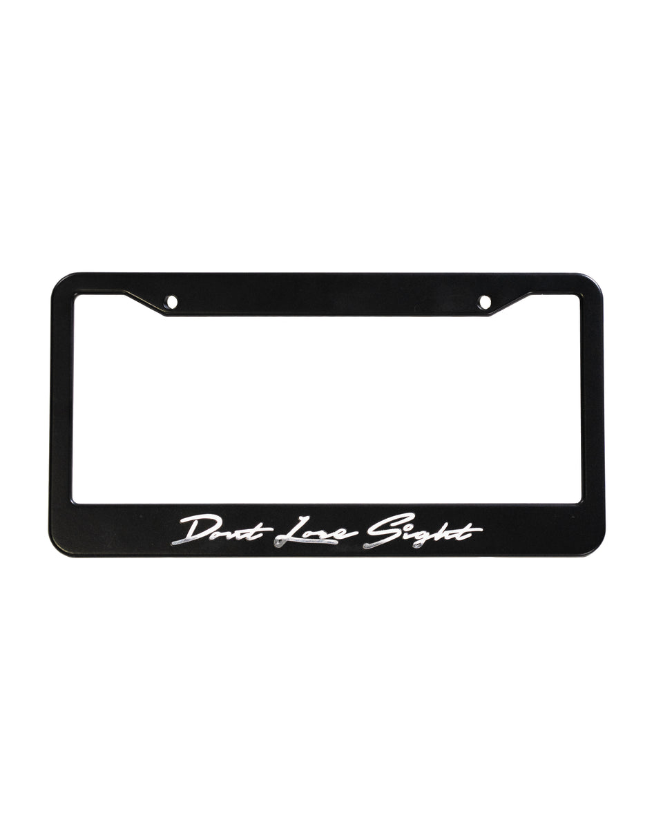 Metal License Plate Cover Don't Lose Sight